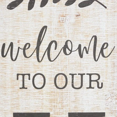 Wood Sign Home Wall Decor Beige - Olivia & May 5 Wood Sign Home Wall Decor Beige - Olivia & May - Image 3