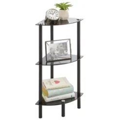 MDesign Glass/Metal Household Corner Organizer Shelf -Safavieh Store GUEST 0106d35b 4691 4cae 99f3 575b0bfd5853