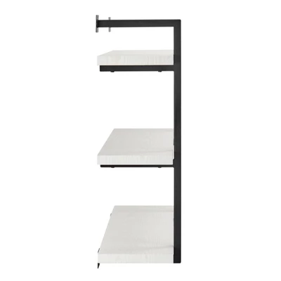 31.5" X 33.2" Modern 3 Tier Hanging Bracket Wall Shelve White Birch - Danya B. 17 31.5" X 33.2" Modern 3 Tier Hanging Bracket Wall Shelve White Birch - Danya B. - Image 15