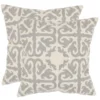 Moroccan Pillow (Set Of 2) - Light Grey - 18" X 18" - Safavieh 2 Moroccan Pillow (Set Of 2) - Light Grey - 18" X 18" - Safavieh -Safavieh Store GUEST 01eb6080 65af 46c4 b57a f1153b1c8e26
