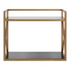 18" X 8" X 15" Blex Metal And Glass Wall Shelf Gold - Kate & Laurel All Things Decor -Safavieh Store GUEST 030df686 c133 494a ae16 7874a30a6a6f