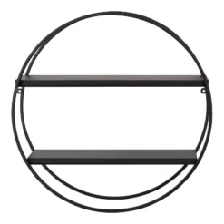 24" Diameter Sequoia Wood And Metal Round Wall Shelf - Kate & Laurel All Things Decor 14 24" Diameter Sequoia Wood And Metal Round Wall Shelf - Kate & Laurel All Things Decor -Safavieh Store GUEST 0611b927 d583 4e2e 9798 a1de29b1c419