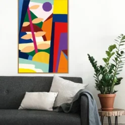 22" X 33" Wake Up And Be Bold By Megan Gallagher Framed Canvas Wall Art Light Brown - Amanti Art -Safavieh Store GUEST 06a73aa3 80ab 4b73 a1ad 625386585b34