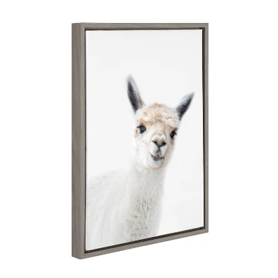 18" X 24" Sylvie Alpaca Canvas Wall Art By Amy Peterson Gray - Kate And Laurel 3 18" X 24" Sylvie Alpaca Canvas Wall Art By Amy Peterson Gray - Kate And Laurel