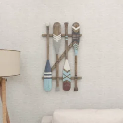 Coastal Wood Paddle Wall Decor With Arrow And Stripe Patterns - Olivia & May 33 Coastal Wood Paddle Wall Decor With Arrow And Stripe Patterns - Olivia & May -Safavieh Store GUEST 09f96ee1 8ea6 467c 9eae 1da82d89c57c