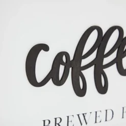 Farmlyn Creek Coffee Bar Sign, Wooden Farmhouse Coffee Bar Decor With Hooks, 16 X 9 In -Safavieh Store GUEST 0b5aaf43 b703 45c9 9a7c fd19cfcfbb66