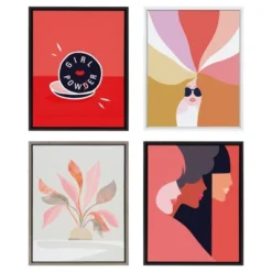 18" X 24" Sylvie Girl Power Framed Canvas Wall Art By Dominique Vari Black - Kate And Laurel 12 18" X 24" Sylvie Girl Power Framed Canvas Wall Art By Dominique Vari Black - Kate And Laurel -Safavieh Store GUEST 0b6f339d 763f 486f 9afa a68afe166d88