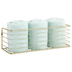 MDesign Wide Metal Wall Mount Storage Organizer Display Shelf - 2 Pack, Black -Safavieh Store GUEST 0c049f65 8ebc 42b3 ac25 1c9de5e50c3f