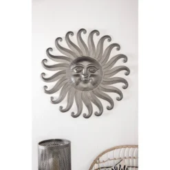 Rustic Metal Nature Wall Decor Gray - Olivia & May