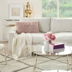 Soft Ribbon Shag Throw Pillow - Mina Victory -Safavieh Store GUEST 0eae26a7 8f4a 459a a5f2 2de245037046