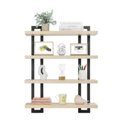 36" X 28.4" 4 Tier Floating Bracket Wall Shelf Unit - Danya B. 33 36" X 28.4" 4 Tier Floating Bracket Wall Shelf Unit - Danya B. -Safavieh Store GUEST 0f1806dc 8293 429d 8f65 06aeaf54942d