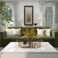 Metal Sunburst Coiled Ribbon Wall Decor With Black Frame Gold - Olivia & May -Safavieh Store GUEST 10139597 2d7b 447e 99d4 adcaad6a4398