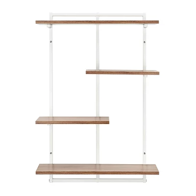 34.5" X 23.6" Rhodes 4 Tier Modern Floating Windowsill Wall Shelf Unit - Danya B. 15 34.5" X 23.6" Rhodes 4 Tier Modern Floating Windowsill Wall Shelf Unit - Danya B. - Image 13