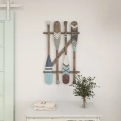 Coastal Wood Paddle Wall Decor With Arrow And Stripe Patterns - Olivia & May 37 Coastal Wood Paddle Wall Decor With Arrow And Stripe Patterns - Olivia & May -Safavieh Store GUEST 15e0ed43 47c6 485d 8456 7dfa35005e43