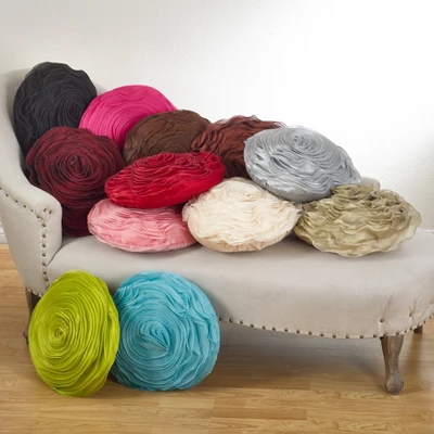 Saro Lifestyle Rose Design Throw Pillow 3 Saro Lifestyle Rose Design Throw Pillow