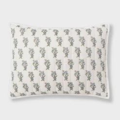 Voile Woodblock Printed Quilt Sham Ivory - Threshold™ 7 Voile Woodblock Printed Quilt Sham Ivory - Threshold™ -Safavieh Store GUEST 18e7d34d e9d5 44c9 a257 784633d28fac