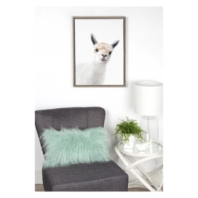 18" X 24" Sylvie Alpaca Canvas Wall Art By Amy Peterson Gray - Kate And Laurel 6 18" X 24" Sylvie Alpaca Canvas Wall Art By Amy Peterson Gray - Kate And Laurel - Image 4