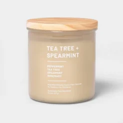Glass Jar Tea Tree And Spearmint Candle Beige - Threshold™ 9 Glass Jar Tea Tree And Spearmint Candle Beige - Threshold™ -Safavieh Store GUEST 1ae068be c042 415c a0e0 475aaead92cf