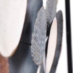 Metal Nobu Hanging Assorted Hammered Circles Unframed Wall Canvas Brown/White/Black - StyleCraft -Safavieh Store GUEST 1cbe4d27 ddfb 444d a0a9 9bb7a9bc6999