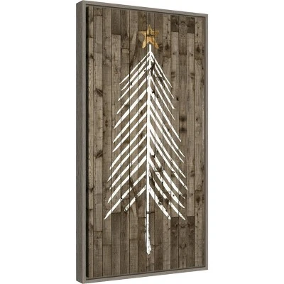 14" X 26" Wooded Whimsy I Tree By Grace Popp Framed Canvas Wall Art - Amanti Art 3 14" X 26" Wooded Whimsy I Tree By Grace Popp Framed Canvas Wall Art - Amanti Art