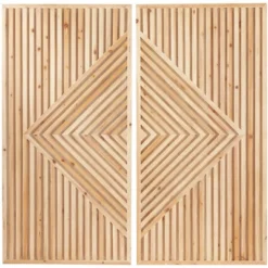 Set Of 2 Wood Geometric Carved Wall Decors Brown - Olivia & May -Safavieh Store GUEST 1eb91dc9 cc95 4409 a06f b7a40a6816a3