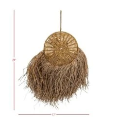 Round Hanging Accent Brown Seagrass, Rope & Jute By Foreside Home & Garden 11 Round Hanging Accent Brown Seagrass, Rope & Jute By Foreside Home & Garden -Safavieh Store GUEST 20f99372 da17 40a5 adf9 ea46c71fa3a4