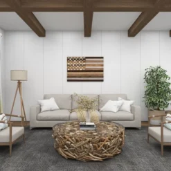 Wood American Flag Handmade Wall Decor Dark Brown - Olivia & May 31 Wood American Flag Handmade Wall Decor Dark Brown - Olivia & May -Safavieh Store GUEST 22b77862 120d 4628 ab36 042fb970935c