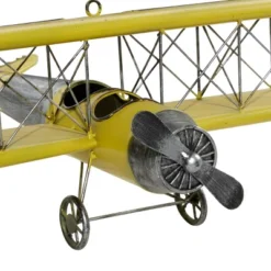 Metal Airplane Wall Decor With Chain Hanger Yellow - Olivia & May -Safavieh Store GUEST 2449eb11 653f 4840 8857 a5595235794a
