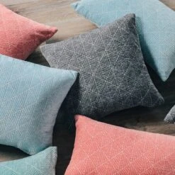 Geometric Chenille Woven Jacquard Reversible Throw Pillow - Freshmint -Safavieh Store GUEST 2519f8d5 0eb6 4c55 82db bf71aa42aa7c