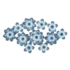 Metal Floral Wall Decor Blue - Olivia & May