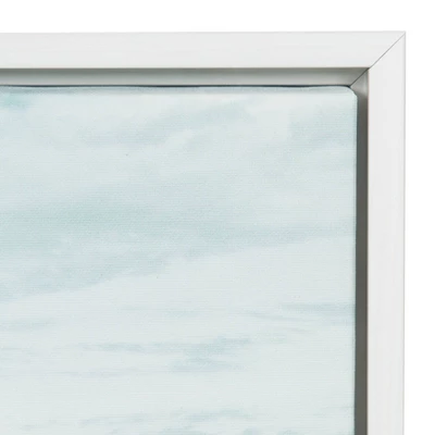 23" X 33" Sylvie Beach 2 Framed Canvas By F2 Images White - Kate And Laurel 4 23" X 33" Sylvie Beach 2 Framed Canvas By F2 Images White - Kate And Laurel - Image 2