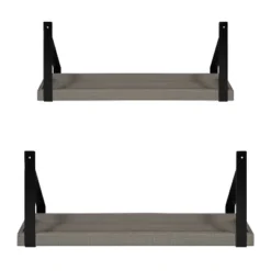 2pc Sudbury Wood And Metal Wall Shelf Set - Kate & Laurel All Things Decor -Safavieh Store GUEST 2b7518de 7678 40b9 8f0d ffe17217d3cd