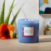 28oz Glass Moonlit Hibiscus Candle Light Blue - Opalhouse™ -Safavieh Store GUEST 2c95080b 9726 45aa 9b0e 3946015c92e0