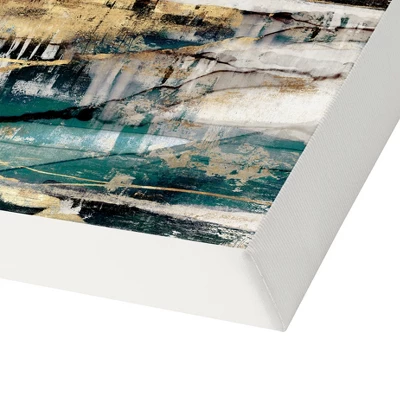 Americanflat Teal Version Delighted Teal Version By Pi Creative Art Wrapped Canvas 5 Americanflat Teal Version Delighted Teal Version By Pi Creative Art Wrapped Canvas - Image 3