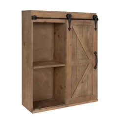 Decorative Wall Storage Cabinet With Sliding Barn Door Rustic Brown - Kate & Laurel All Things Decor 15 Decorative Wall Storage Cabinet With Sliding Barn Door Rustic Brown - Kate & Laurel All Things Decor -Safavieh Store GUEST 2df2450d b415 4c69 9ffa d7edec3d23d5