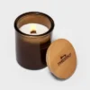 9oz Lidded Amber Glass Jar Crackling Wooden Wick Eucalyptus And Palm Candle - Threshold™ 2 9oz Lidded Amber Glass Jar Crackling Wooden Wick Eucalyptus And Palm Candle - Threshold™ -Safavieh Store GUEST 2f175bc2 15a8 4d7b a476 e97dfdadd395