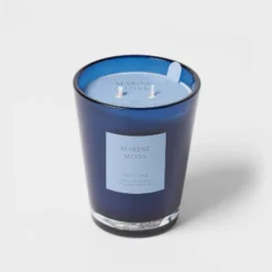 Colored Vase Glass With Dustcover Marine Moss Candle Blue - Threshold™ 13 Colored Vase Glass With Dustcover Marine Moss Candle Blue - Threshold™ -Safavieh Store GUEST 2f74f3e1 96a9 4d09 847e 100c47a93447