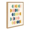 18" X 24" Sylvie Simple Shapes Framed Canvas Wall Art By Apricot And Birch Natural - Kate And Laurel -Safavieh Store GUEST 3114590c 0148 42f9 857b 2e4ef7de8b37