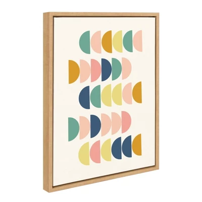 18" X 24" Sylvie Simple Shapes Framed Canvas Wall Art By Apricot And Birch Natural - Kate And Laurel 3 18" X 24" Sylvie Simple Shapes Framed Canvas Wall Art By Apricot And Birch Natural - Kate And Laurel