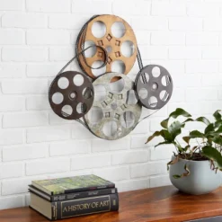 Metal Film Reels Wall Decor - Olivia & May -Safavieh Store GUEST 3209c052 6d38 4596 bfb9 5e8fa96414c0