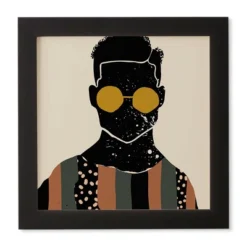 Domonique Brown Black Hair No. 7 Framed Wall Art Black - Deny Designs -Safavieh Store GUEST 338100c2 0b49 4ff8 940e 6ddf9fb01ddc