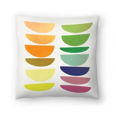 Americanflat Rainbow Half Moons Throw Pillow By Digital Keke 5 Americanflat Rainbow Half Moons Throw Pillow By Digital Keke - Image 3