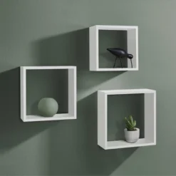 Dolle Floating Shelf Set Of Box Frames - White -Safavieh Store GUEST 3552e781 b22e 42b7 bb42 17738eceb957