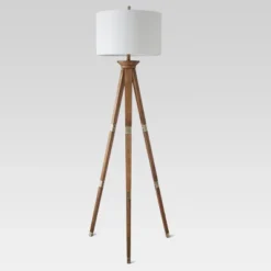 Oak Wood Tripod Floor Lamp Dark Brown - Threshold™ -Safavieh Store GUEST 35d9bf1b 7636 4291 92cf a74dbbfc9517