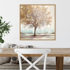 22" X 22" Infinite Peace By Eva Watts Framed Canvas Wall Art Light Brown - Amanti Art -Safavieh Store GUEST 3763b558 5edc 4632 a1a8 306f5fba5cab