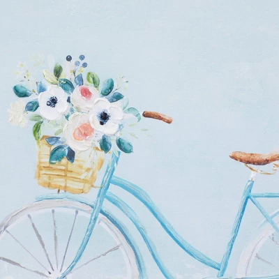 Canvas Bike Framed Wall Art With Tan Frame Multi Colored - Olivia & May 5 Canvas Bike Framed Wall Art With Tan Frame Multi Colored - Olivia & May - Image 3