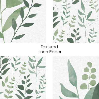 Big Dot Of Happiness Boho Botanical - Unframed Greenery Linen Paper Wall Art - Set Of 4 - Artisms - 8 X 10 Inches 7 Big Dot Of Happiness Boho Botanical - Unframed Greenery Linen Paper Wall Art - Set Of 4 - Artisms - 8 X 10 Inches - Image 5