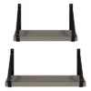 2pc Sudbury Wood And Metal Wall Shelf Set - Kate & Laurel All Things Decor