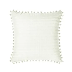 18"x18" Detroit Pompom Square Throw Pillow - VCNY Home