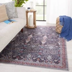 Calla Oriental Area Rug Blue/Red - Jaipur Living -Safavieh Store GUEST 43874453 1062 4615 9842 9274d5a32455